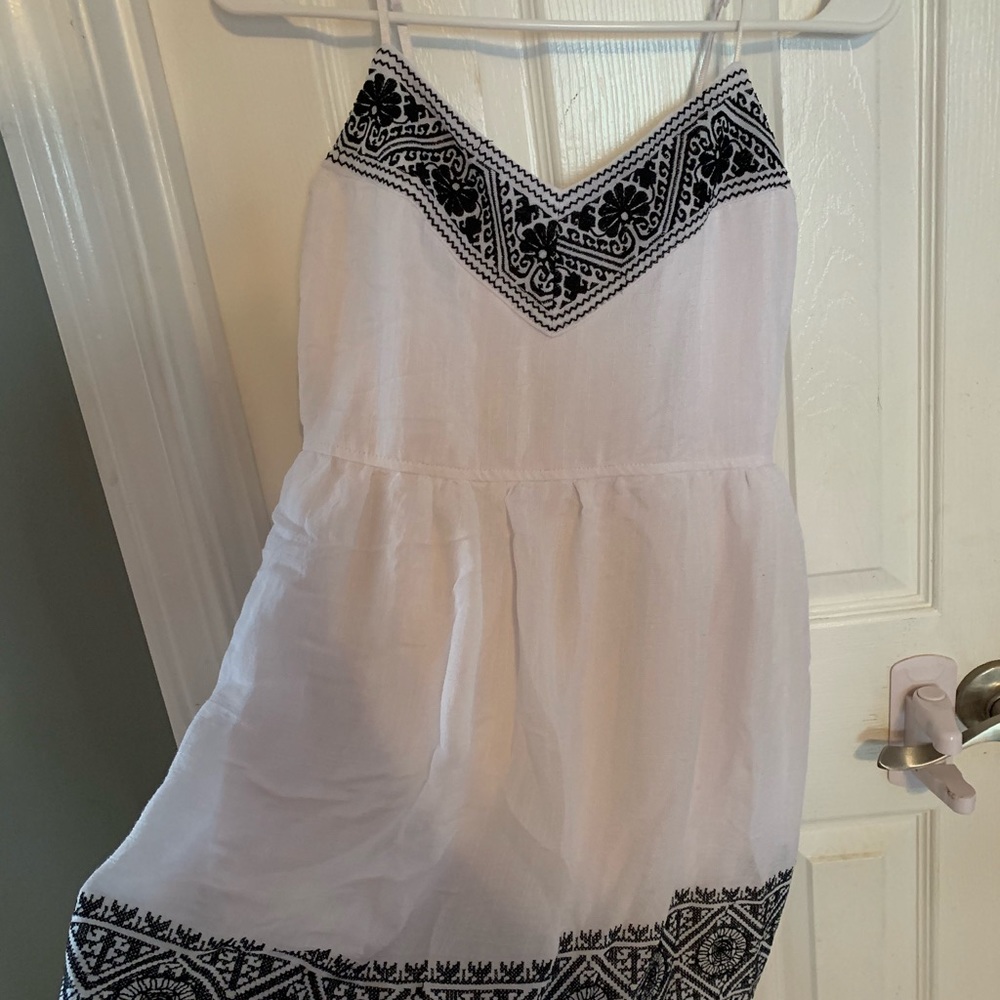 ⚡️cute white spaghetti strap sundress